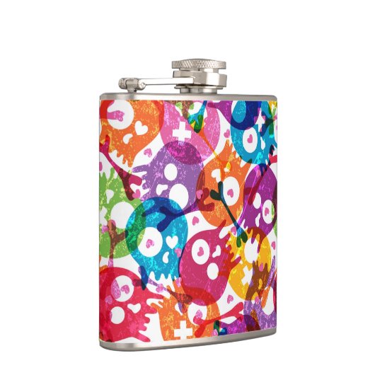 Flasques Motif 2 de crânes (Droite)