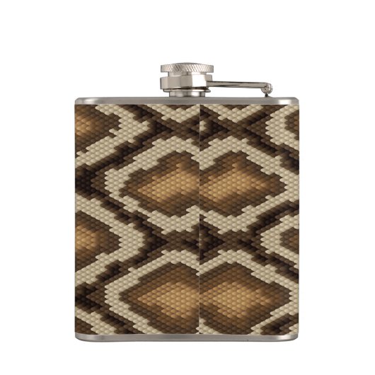 Flasques Motif 2 de peau de serpent de python (Dos)