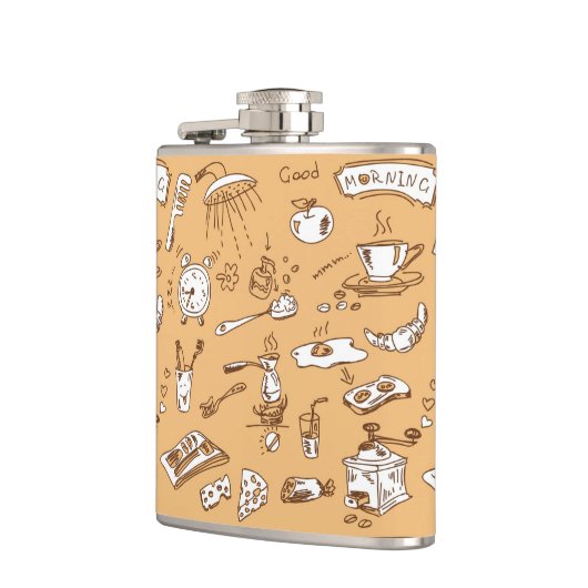 Flasques Motif 2 de petit déjeuner (Gauche)