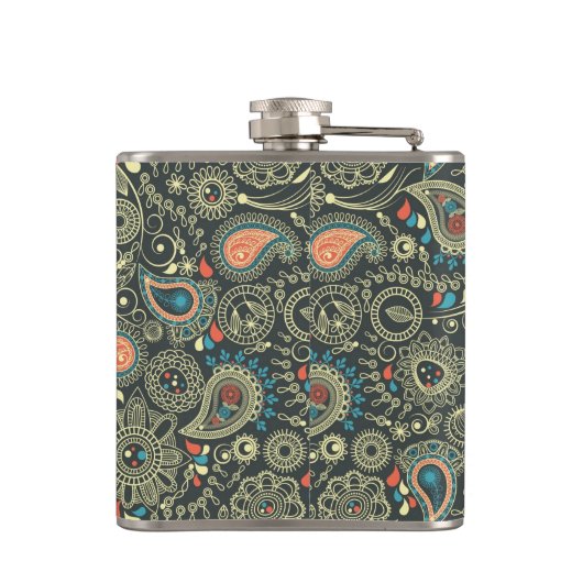 Flasques Motif 3 de Paisley (Dos)