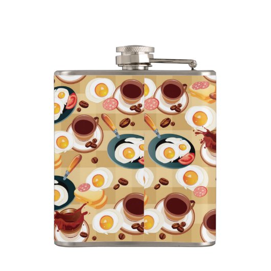 Flasques Motif 3 de petit déjeuner (Dos)