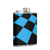 Flasques Motif À damiers noir et bleu (Droite)