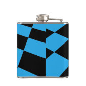 Flasques Motif À damiers noir et bleu (Dos)