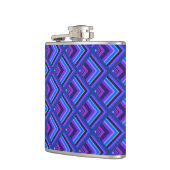 Flasques Motif à échelle Bleu et violet (Gauche)