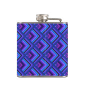 Flasques Motif à échelle Bleu et violet (Dos)