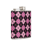 Flasques Motif à motifs de losanges dans le noir et le rose (Droite)