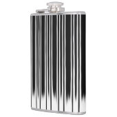 Flasques Motif à rayures noir et blanc cool (Gauche)