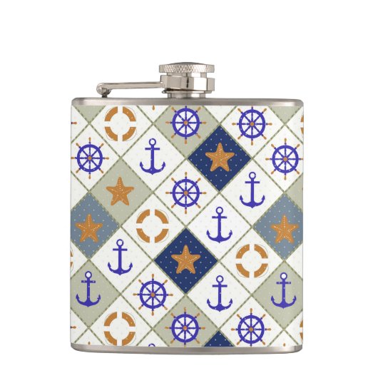 Flasques Motif à thème marin 2 (Devant)