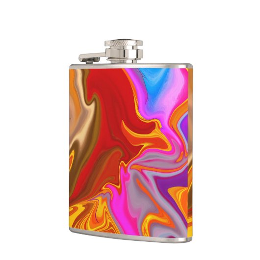 Flasques motif abstrait. (Gauche)