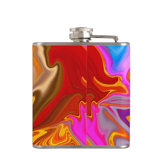 Flasques motif abstrait. (Dos)