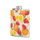 Flasques Motif abstrait avec la fraise (Gauche)