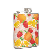 Flasques Motif abstrait avec la fraise (Droite)