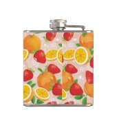 Flasques Motif abstrait avec la fraise (Dos)