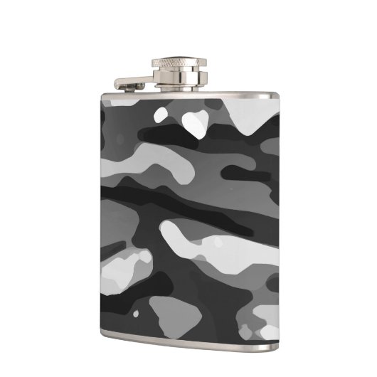 Flasques Motif Abstrait  Black White (Gauche)