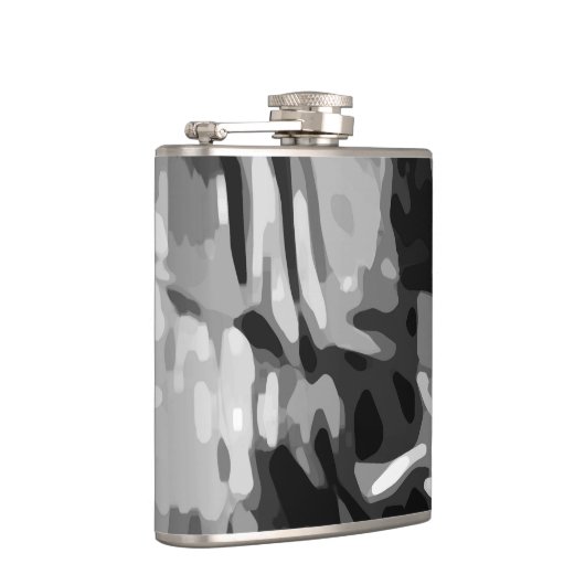 Flasques Motif Abstrait Black White (Droite)