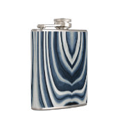 Flasques Motif Abstrait Bleu Ton Terre (Droite)