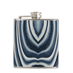 Flasques Motif Abstrait bleu tonique Terre