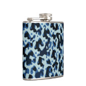 Flasques Motif Abstrait Camo noir bleu (Droite)