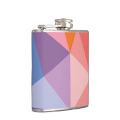 Flasques Motif abstrait coloré de triangle (Droite)