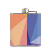 Flasques Motif abstrait coloré de triangle (Dos)