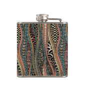 Flasques Motif abstrait dans le style ethnique (Dos)