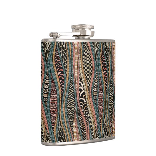 Flasques Motif abstrait dans le style ethnique (Droite)