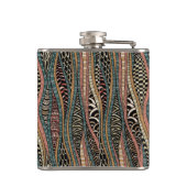 Flasques Motif abstrait dans le style ethnique (Dos)