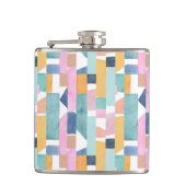 Flasques Motif abstrait de forme d'aquarelle (Devant)