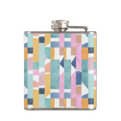 Flasques Motif abstrait de forme d'aquarelle (Dos)