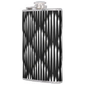 Flasques Motif abstrait noir et blanc (Gauche)