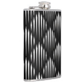 Flasques Motif abstrait noir et blanc (Droite)