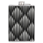 Flasques Motif abstrait noir et blanc (Dos)