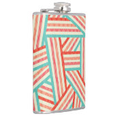 Flasques Motif Abstrait rayé coloré (Droite)