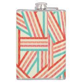 Flasques Motif Abstrait rayé coloré (Dos)