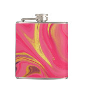 Flasques motif abstrait rose (Devant)