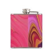 Flasques motif abstrait rose (Dos)