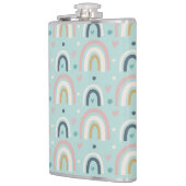 Flasques Motif arc-en-ciel blanc mignon (Gauche)