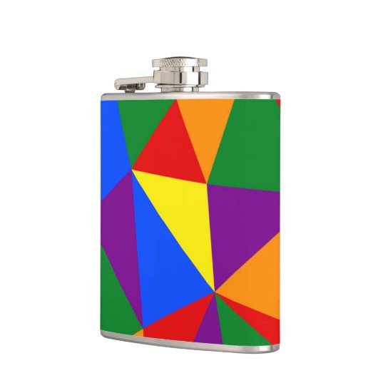 Flasques Motif arc-en-ciel de Polygone (Gauche)