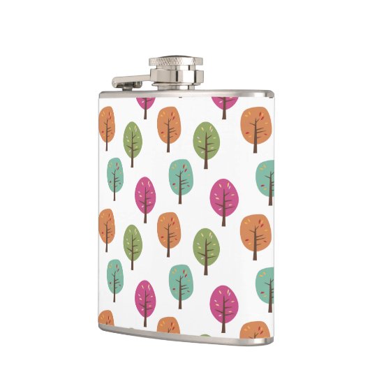 Flasques Motif automnal d'arbres de rétro automne (Gauche)