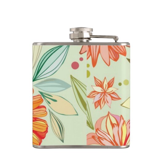 Flasques Motif avec des asters (Dos)