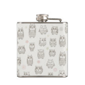 Flasques Motif avec des hiboux (Dos)