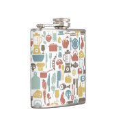 Flasques Motif avec des icônes de cuisine (Droite)