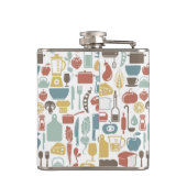 Flasques Motif avec des icônes de cuisine (Dos)