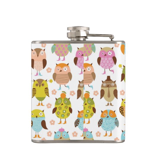 Flasques motif avec des oiseaux (Dos)