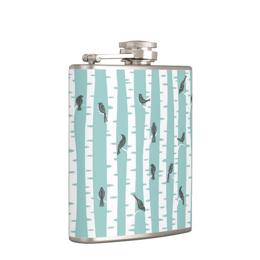 Flasques Motif avec des oiseaux et des arbres (Droite)