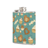 Flasques Motif avec des petits gâteaux et des sucreries (Gauche)