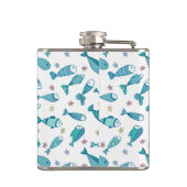 Flasques Motif avec des poissons et des étoiles de mer (Dos)