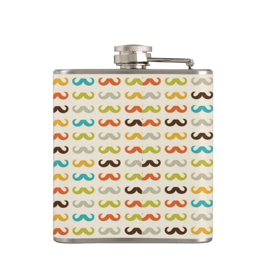 Flasques Motif avec la moustache (Dos)