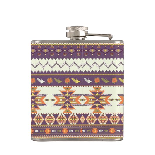 Flasques Motif aztèque coloré (Dos)