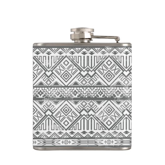 Flasques Motif aztèque géométrique abstrait 2 (Dos)